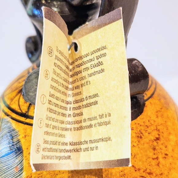 Greek Goddess 5.5 art pottery jug museum Copy 400 BC - Picture 10 of 13